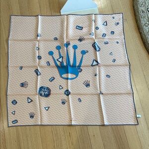 Rolex Scarves and Shawls Silk Floral Print Scarf